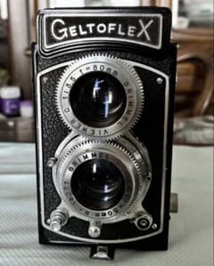 a298】レア/時代物/国産二眼レフカメラ/geltoflex ゲルトフレックス GELTOFLEX 二眼レフアンティークカメラ - メルカリ
