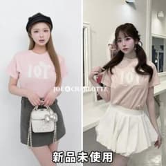 Hello DarichキルティングアップリケビジューTシャツ PNK ピンク