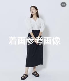 お値下げ中⭐︎MOGA 半袖ロングワンピース ホワイト/ブラックのサムネイル