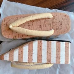 ふりふ　コルク　厚底下駄のサムネイル