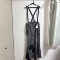 グレー デニム サロペットのサムネイル