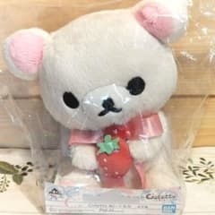 이치 반 쿠지 리락쿠마 코테토 리본 딸기 코리락쿠마 봉제 인형