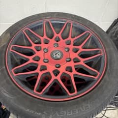 18インチ 赤黒スパイダーホイールセット ハイエース 200 - メルカリ