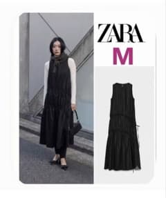 ZARA トレンチコートワンピース リボンディテール M - メルカリ