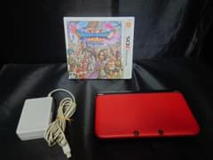 【美品！オマケ付き】ニンテンドー3DSLL レッド（本体）＋DQⅪのサムネイル
