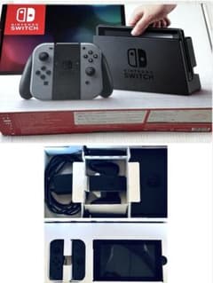 Nintendo Switch 本体 グレー 初代モデル 動作確認済 付属品付き
