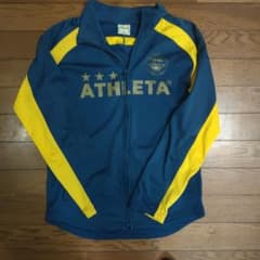 ATHLETA サッカー ジャケット 160 ネイビー/イエローのサムネイル