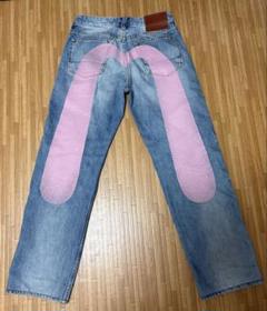 evisu デニム 大黒プリント ピンク ビックカモメ 2001 evisu デニム 大黒プリント ピンク ビックカモメ 2001 - メルカリ