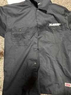 XLARGE 半袖 ワークシャツ ブラックのサムネイル