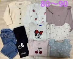 プティマイン　ベベ　長袖　まとめ売り　80　90　女の子　ロンT　さくらんぼのサムネイル