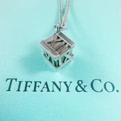 TIFFANY&Co ティファニー ネックレス アトラス キューブ サイコロ 銀