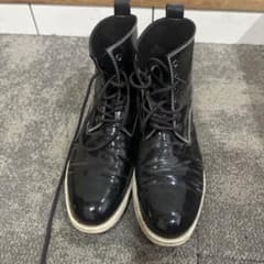 around the shoes レースアップブーツ ブラック メンズのサムネイル