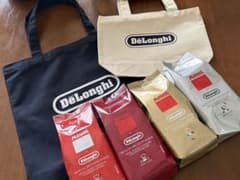 新品 デロンギ ムセッティ コーヒー豆 4種 1kg トートバッグ2点付き
