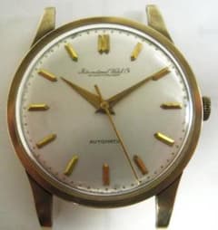 美品 K18 18金アンティーク IWCインターナショナル3針オートマ11013 