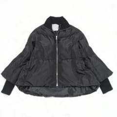 24AW 美品✨BEARDSLEY ビアズリー ジップフレアダウンジャケット 黒 