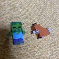マインクラフト フィギュア ゾンビ キツネ 2体セットのサムネイル