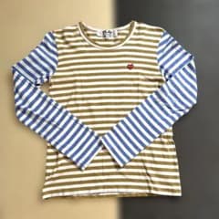 PLAY COMME des GARÇONS ストライプ長袖カットソー S - メルカリ