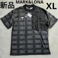 新品タグ付 マークアンドロナ モックネック半袖Tシャツ ゴルフウェア