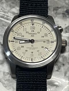 SEIKO SUS サス AGS ミリタリー文字盤 ベージュ 5M22-6C20 - メルカリ