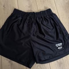 TSP 卓球ショートパンツ 黒のサムネイル