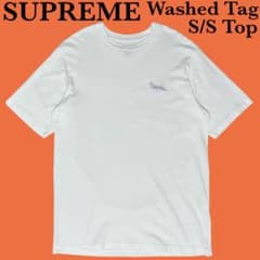 SUPREME ロゴ刺繍 Washed Tag S/S Top 半袖 TシャツM