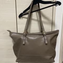 本革トートバッグ　グレージュ　最終のサムネイル