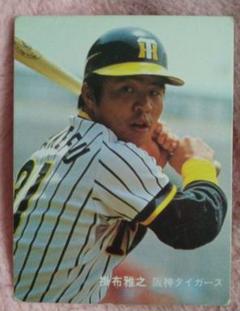 掛布雅之 阪神タイガース カルビー 81年 プロ野球カード No.112