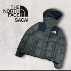 レアTHE NORTH FACE SACAI オリーブグリーン ダウンジャケット - メルカリ