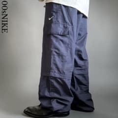 極太00s OLD NIKE 2wayバギーナイロンカーゴパンツ archive - メルカリ