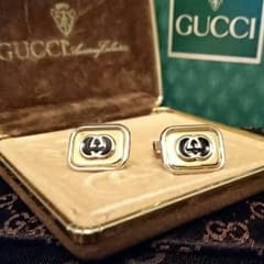 美品 GUCCI OLD オールド グッチ カフリンクス カフスボタンのサムネイル