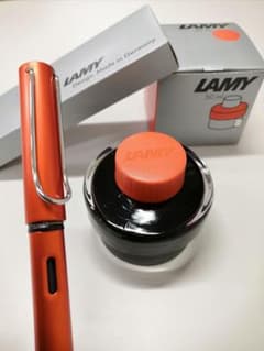 【新品】【限定品】ラミー　万年筆＆インクセット　限定色オレンジのサムネイル