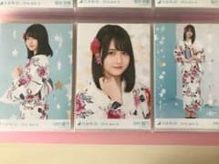 中村麗乃 浴衣 3種コンプ 生写真のサムネイル