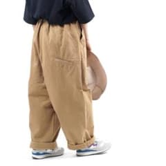 新品　tumugu　ワイドテーパードパンツ ツムグ tumugu ワイドテーパードパンツ ワイドパンツ - メルカリ