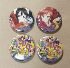 ラブライブ！西木野真姫 トレーディングカード 缶バッジセット　サイン付き ラブライブ! μ's 矢澤にこ 西木野真姫 缶バッジ 4個セット にこまき