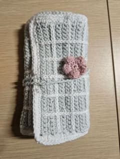 ハンドメイド 編み物 マルチケース 収納ポーチのサムネイル