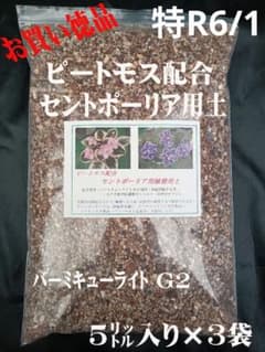 №専用5/2 ピートモス配合 セントポーリア用土 20㍑入りお徳用✕2袋 №特R6/1（お買い徳) ピートモス配合セントポーリア用土5㍑×3袋 - メルカリ