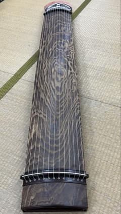 秀一刀 彫金蒔絵龍舌 子持ち綾杉 くり甲琴 全長約184㎝ 東な8-0502①