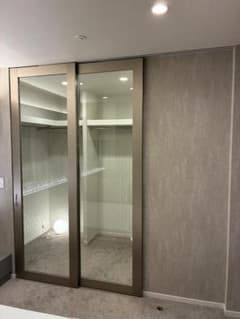 LOG-3 モデルルーム展示品 内装建具 吊り引き戸 ガラス 2連 ドア 