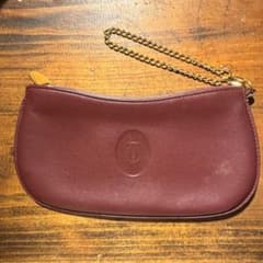 Cartier マストライン チェーンポーチ ボルドー - メルカリ