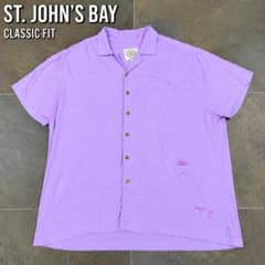 ST. JOHN'S BAY 半袖シャツ パープル XXLのサムネイル