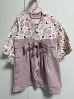 mocmof 袴 ロンパース お正月　ひなまつり　女の子　90センチのサムネイル