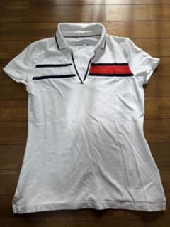 Tommy Hilfiger ホワイト ストライプ ポロシャツ 半袖のサムネイル