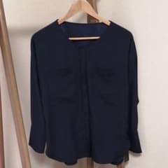 まーさん用☆黒ブラウス☆ネイビーブラウス☆長袖ニット☆3点セットのサムネイル