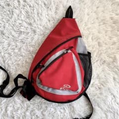 90s 00s PIKO ボディバッグ ワンショルダー Y2K テック系 レッド