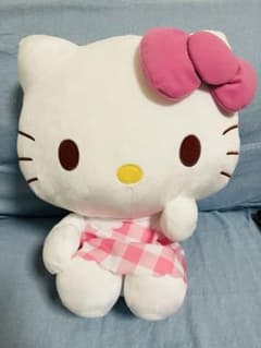 ハローキティ LLぬいぐるみ ピンクチェックVer. 新品 - メルカリ