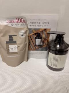 クリームタイプシャンプー 400g ポンプ付き 詰め替え用セットのサムネイル