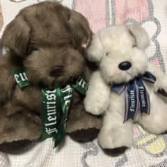 サンアロー　フルーリスト　夢の回転木馬　テリア犬　ぬいぐるみ　2コセット　中古品 サンアロー フルーリスト 夢の回転木馬 テリア犬 ぬいぐるみ 2コセット