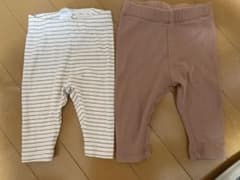 H&M オーガニックコットン パンツ 2-4M 二枚セットのサムネイル