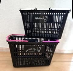 ★新品 ハローキティ ミニエコバスケット 買い物かご ピンク ブラック セット m30398089906_1.jpg?1780811429