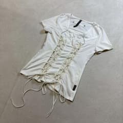 【fuu様】【美品】OZZ CROCE レース編み上げカットソー 和柄 fuu様】【美品】OZZ CROCE レース編み上げカットソー 和柄 - メルカリ